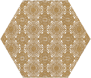 Paradyż Shiny Lines Gold Heksagon Inserto E