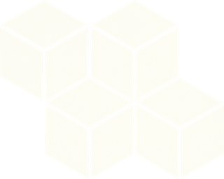 Paradyż Uniwersalna Mozaika Prasowana Bianco Paradyż Romb Hexagon