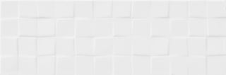 Cersanit Simple Art White Glossy Structure Squares W476-003-1
