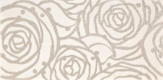 Cersanit Modena White Inserto Rose WD242-015
