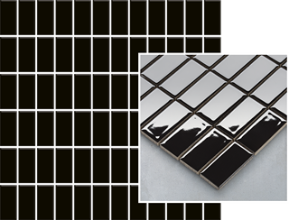 Paradyż Altea Nero Mozaika Prasowana K.2,3X4,8