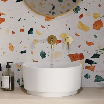 Umywalka nablatowa Marble+ z serii Omnires Cadence