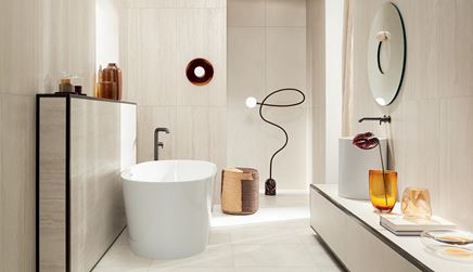 Nowoczesna łazienka w kolorze ivory