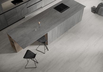 Szara kuchnia w kamieniu Cerrad Dignity