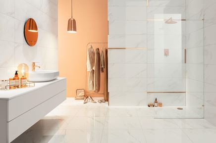 Aranżacja łazienki w kolekcji Tubądzin Serenity