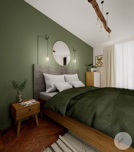 Sypialnia w stylu rustykalnym