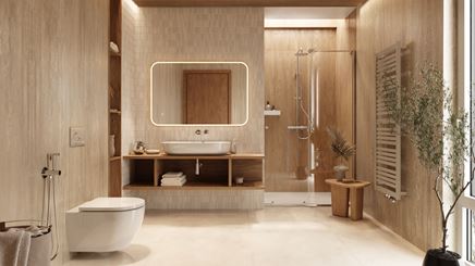 Łazienka w naturalnych kolorach