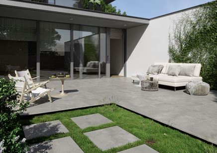 Taras w betonowym wykończeniu Opoczno Quenos