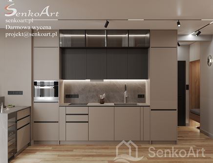 Elegancki salon z aneksem