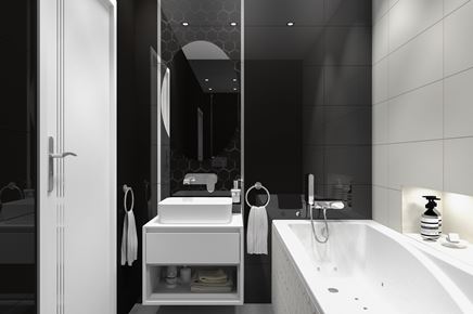 Umywalka z szafką podwieszaną