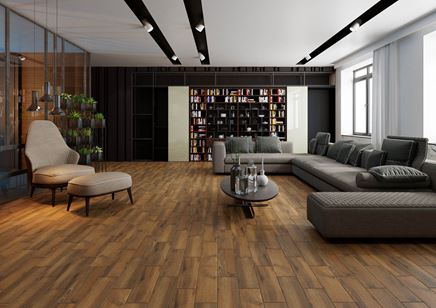 Klasyczny salon w ciemnych barwach