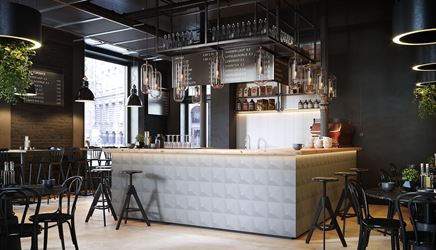 Wnętrze restauracyjne Opoczno Monoblock