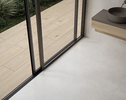 Detal płytki uniwersalnej w beżowej kolorystyce z kolekcji Paradyż Ennis