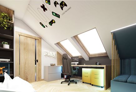 Pokój gracza w nowoczesnej aranżacji