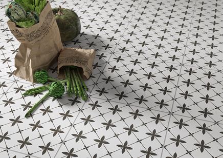 Patchworkowe wykończenie podłogi w kuchni Opoczno Lovely Patchwork