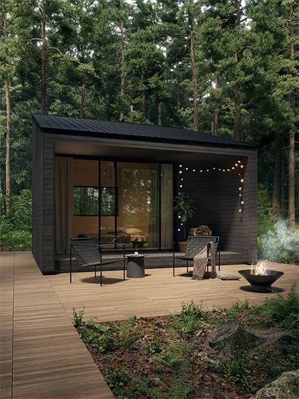 Taras w wykończeniu płytami Tubądzin Wood Deck STR KoraTER