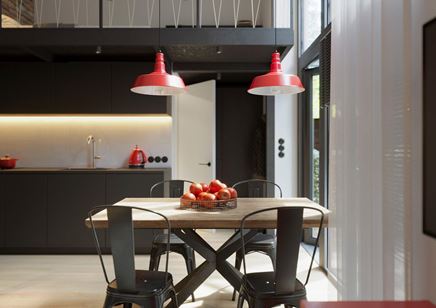 Jadalnia w małym lofcie