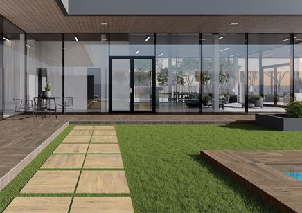 Przestronny taras w dwóch kolorach drewna Cerrad Ragaya