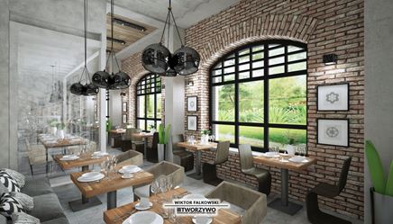 Stoliki przy oknie w restauracji