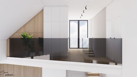 Balustrada z dymionego szkła 