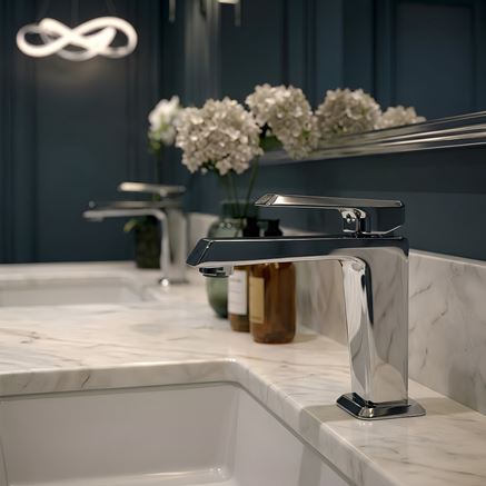 Chromowana bateria z kolekcji FDesign Brina