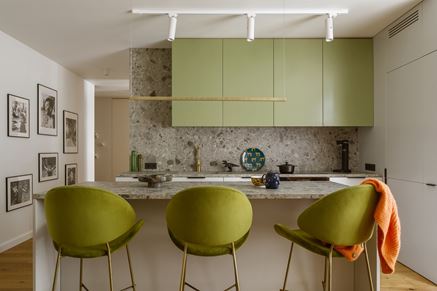 47-metrowe mieszkanie - kolor, forma i detal