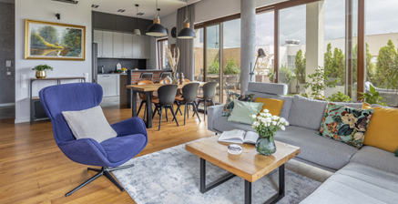 Loftowy apartament na Mokotowie