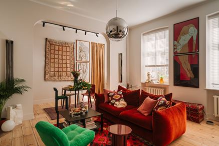 Eklektyczny mix kultur w łódzkim mieszkaniu