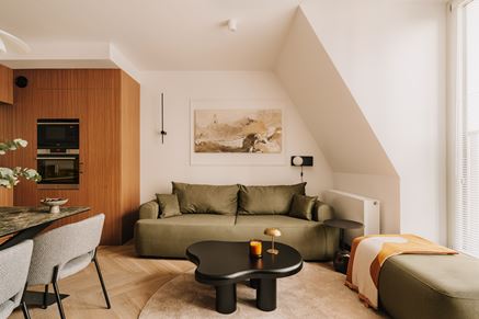 Nowoczesne mid-century modern w projekcie MOIE studio