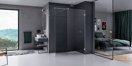 Nowoczesna łazienka przy sypialni