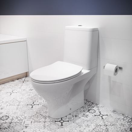 Biały kompakt WC z serii Cersanit Moduo