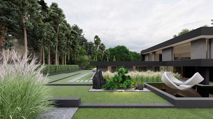Pomysł na nowoczesny ogród z ozdobnymi trawami