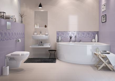 Nowoczesna łazienka w pastelowych kolorach