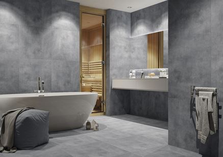 Luksusowy salon kąpielowy w stylu minimalistycznym 