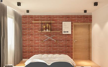 Mała sypialnia autorstwa Patryk Kowalski Design