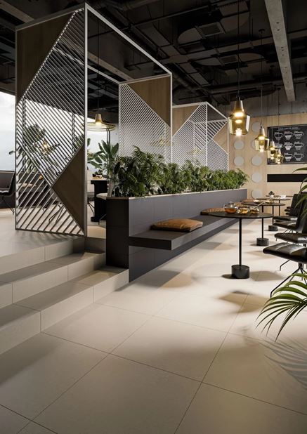 Restauracja w beżach z kolekcji Paradyż Intero