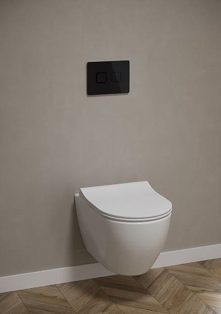 Miska WC podwieszana z przyciskiem spłukującym na stelażu z kolekcji Cersanit
