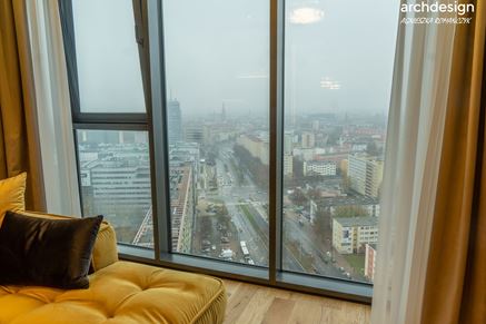 Widok z apartamentu w Hanza Tower