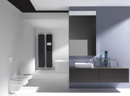 Aranżacja nowoczesnej łazienki w trzech kolorach