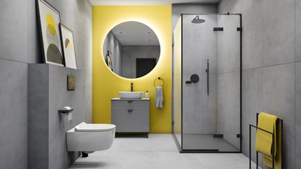 Nowoczesna łazienka w kolorach roku 2021 Pantone