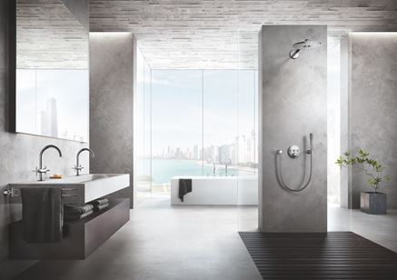 Przestronna łazienka w minimalistycznym stylu