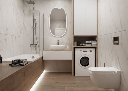 Mała łazienka z wanną