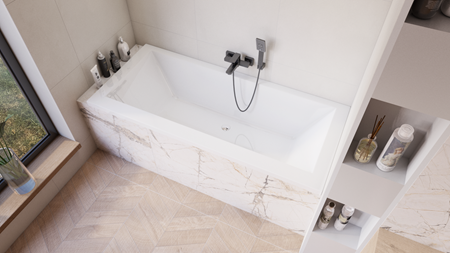 Wanna prostokątna: jak wybrać idealny model do małej i dużej łazienki? Poradnik