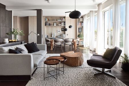 Apartament z tarasem w sercu Warszawy