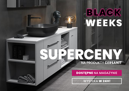 Promocja Black Week na wybrane kolekcje marki Cersanit