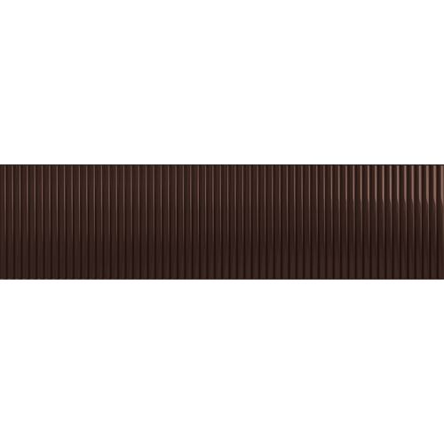 Tubądzin Groove Brown 1 STR Gloss