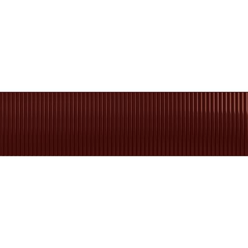 Tubądzin Groove Burgundy 1 STR Gloss