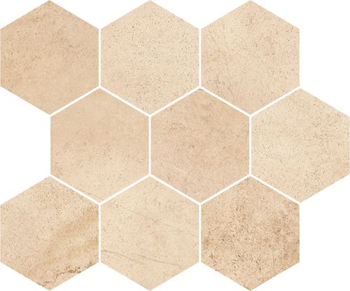 Opoczno Sahara Desert Mosaic Hexagon OD358-013