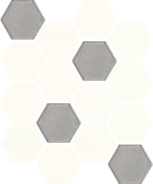 Paradyż Uniwersalna Mozaika Prasowana Bianco Paradyż Hexagon Mix