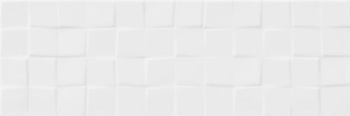 Cersanit Simple Art White Glossy Structure Squares W476-003-1